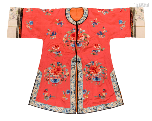 Two Chinese Silk Lady's Robes