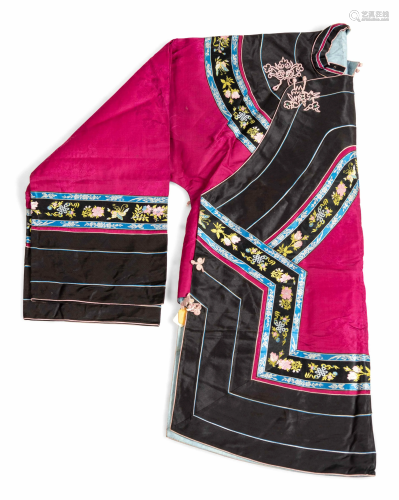 Two Chinese Silk Damask Lady's Jackets