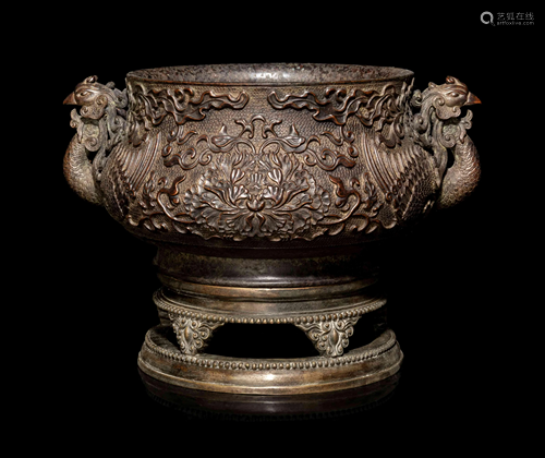 A Chinese Bronze Incense Burner