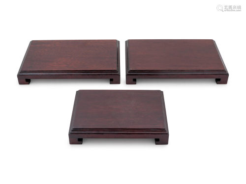 Thirty-one Chinese Hardwood Stands