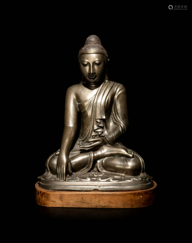 A Large Burmese Figure of Buddha