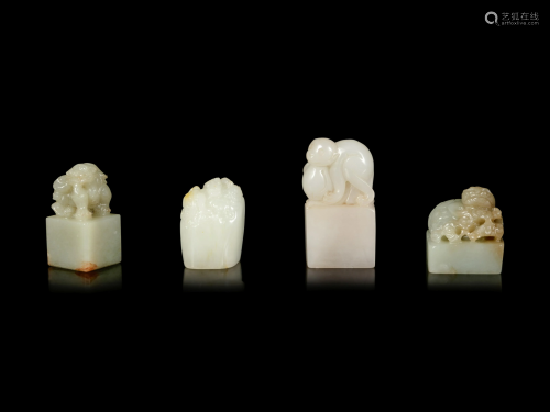 Four Chinese Jade Seals