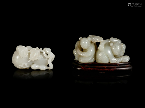 Two Chinese Jade Carvings