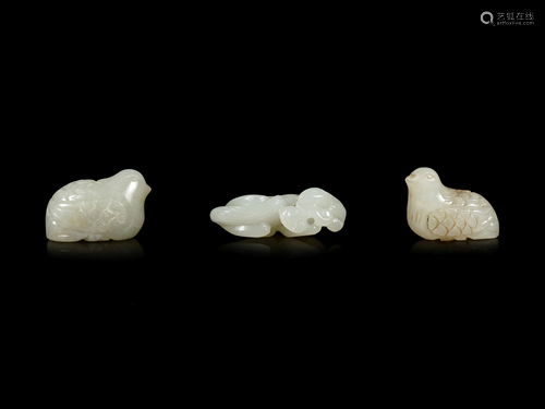 Three Chinese Jade Carvings