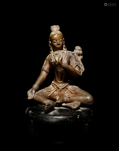 A Tibetan Bronze Figure of Lokeshvara