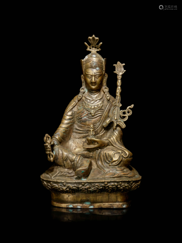 A Tibetan Bronze Figure of Padmasambhava