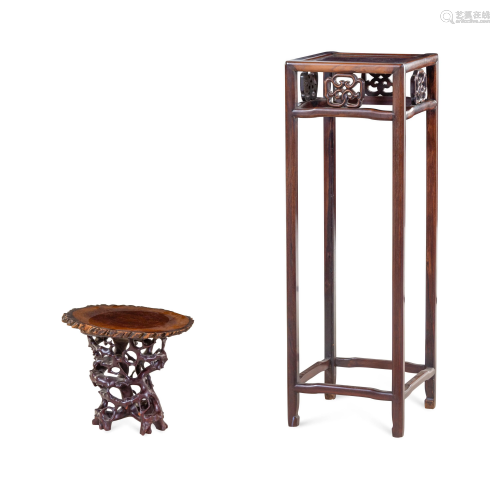 Two Chinese Hardwood Stands