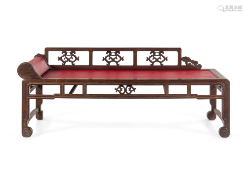 A Chinese Hardwood Day Bed