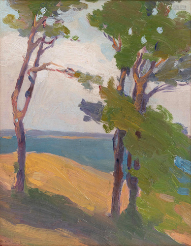 Nellie Augusta Knopf (American, 1875-1962) Trees on