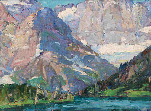 Nellie Augusta Knopf (American, 1875-1962) Lake …