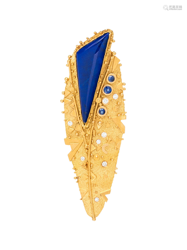 YELLOW GOLD, LAPIS LAZULI, SAPPHIRE AND DIAM…