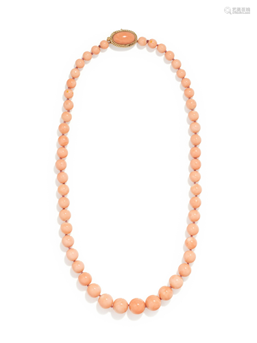 CORAL BEAD NECKLACE