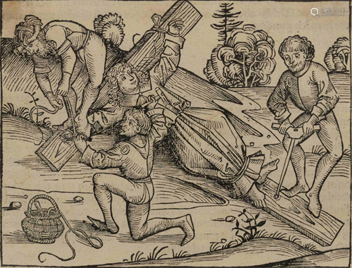 A group of four engravings depicting religious…