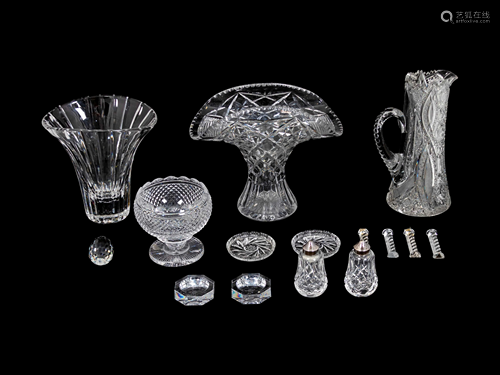 A Collection of Fifteen Glass Articles Height of