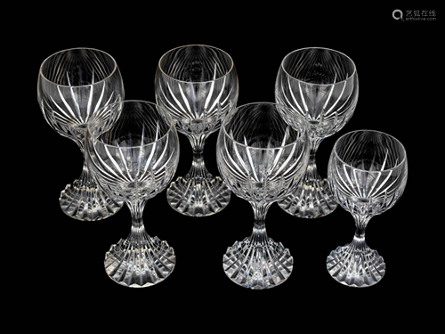 A Baccarat Part Stemware Service Height 7 1/…