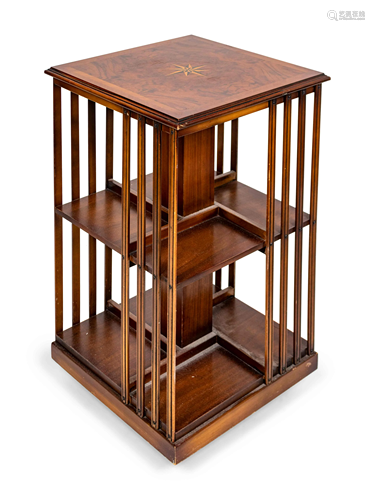 A Georgian Style Mahogany Revolving Bookcase…