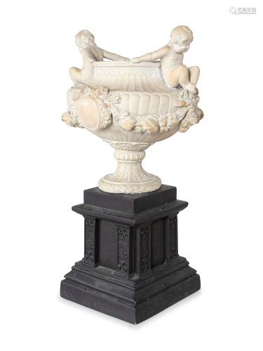 A French Style Composition Urn and an Acryl…