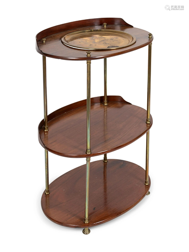 A Regency Style Mahogany Three-Tier Stand He…