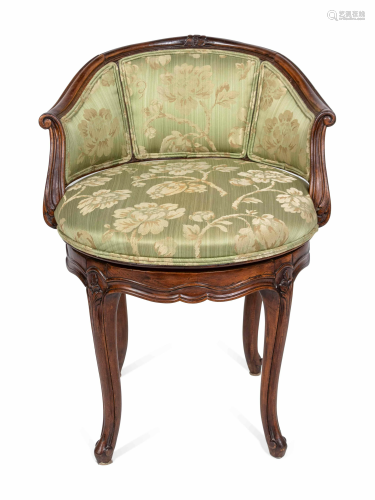 A Louis XV Style Dressing Chair Height 27 1/2 x width