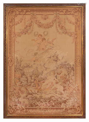 An Aubusson Style Tapestry Height 76 1/2 x wid…