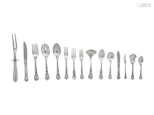 An American Silver Collection of Flatware Articles