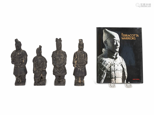 Four Terracotta Warrior Replicas Height of figures 7