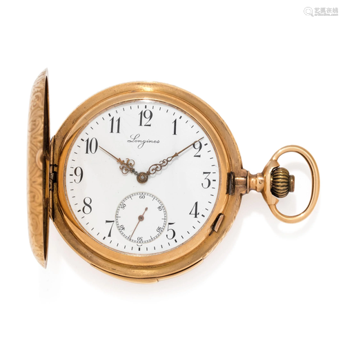 LONGINES, 18K YELLOW GOLD MINUTE REPE…