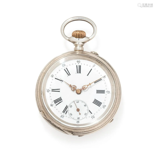 SILVER PERPETUAL CALENDAR OPEN FACE POCK…