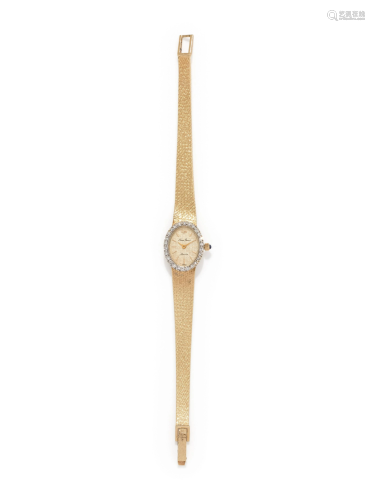 LUCIEN PICCARD, 14K YELLOW GOLD AND DIAMO…