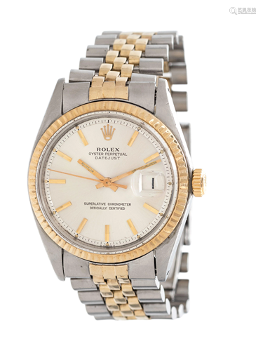 ROLEX, STAINLESS STEEL AND YELLOW GOLD REF. 1601