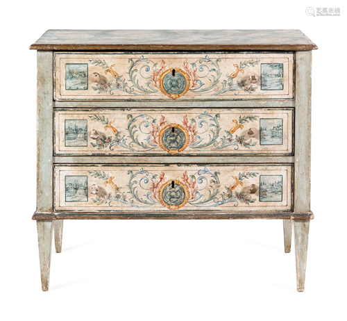 An Italian Painted Commode