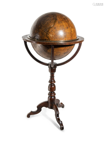 A Regency 22-Inch Terrestrial Floor Globe by John …