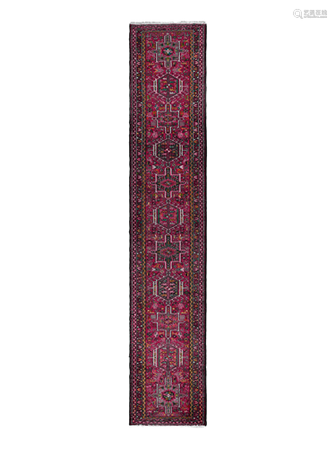 A Heriz Wool Runner