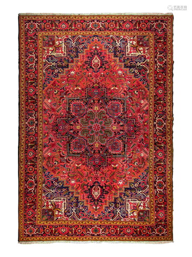 A Heriz Wool Rug