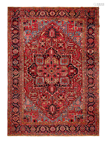 A Heriz Wool Rug