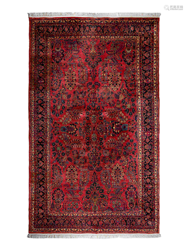 A Sarouk Wool Rug