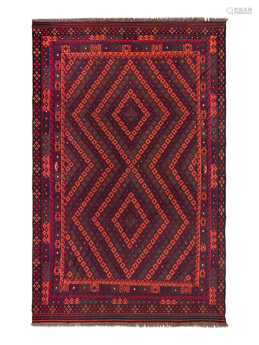 An Afghan Kilim Wool Rug