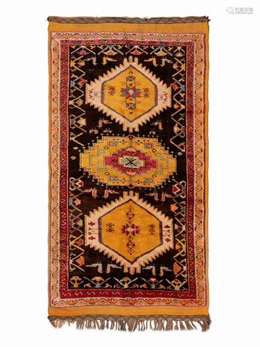 An Azerbaijani or Moroccan Wool Rug