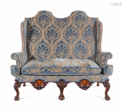 A George II Style Walnut Settee