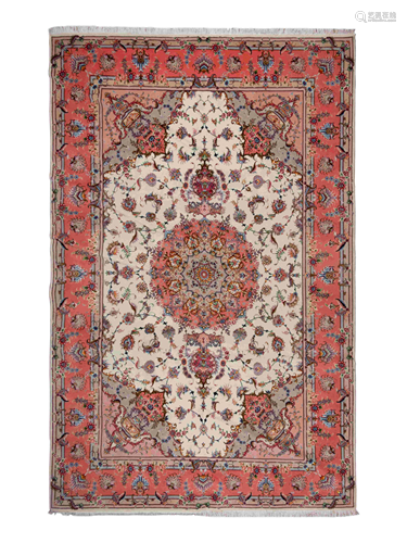 A Tabriz Wool Rug