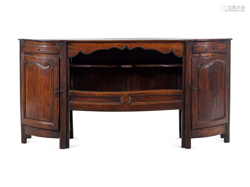 A French Provincial Carved Oak Sideboard