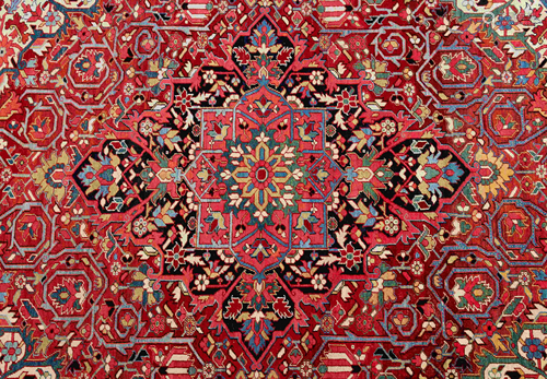 A Heriz Wool Rug