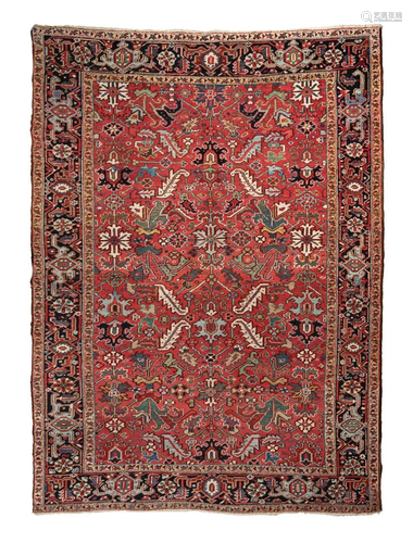 A Heriz Wool Rug