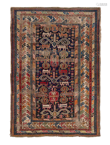 A Caucasian Perpedil Wool Rug