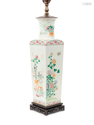 A Chinese Famille Rose Porcelain Vase