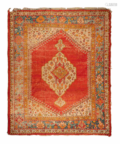 An Oushak Wool Rug