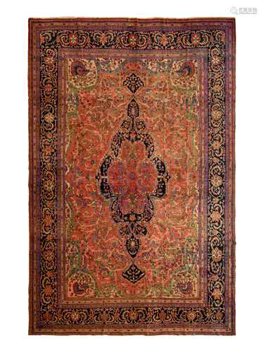 A Feraghan Sarouk Wool Rug