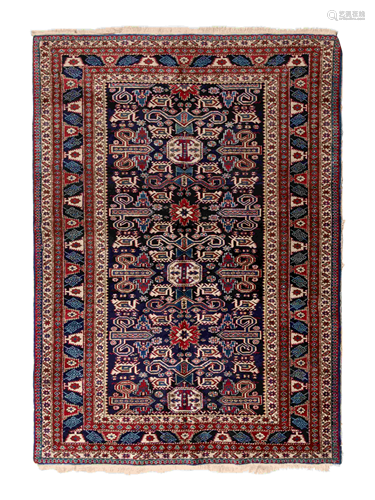 A Caucasian Perpedil Wool Rug