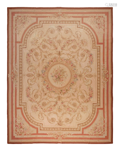 An Aubusson Style Wool Rug