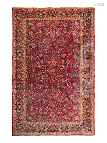 A Sarouk Wool Rug